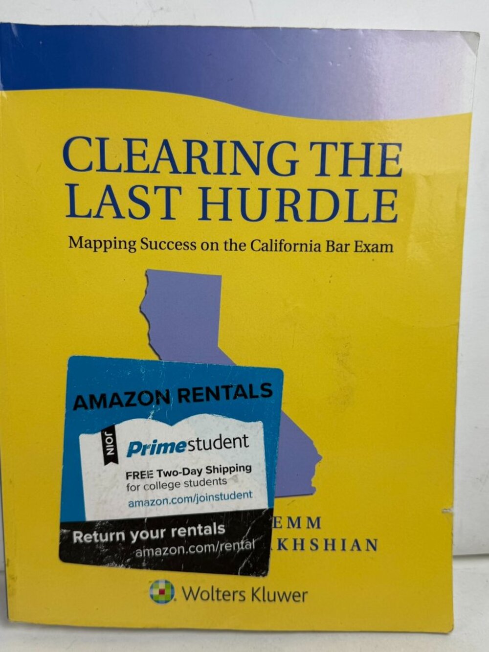 Clearing the Last Hurdle Mapping Success California Bar Exam Wanda Temm Textbook
